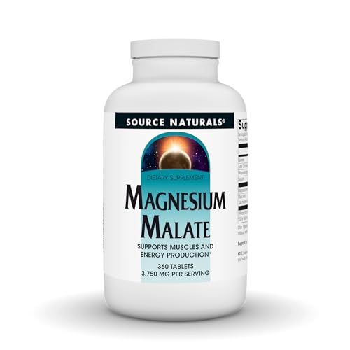 Source Naturals Magnesium Malate, Support Muscles and Energy Production* -