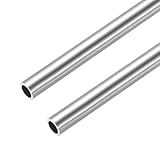 sourcing map Tubo capilar de acero inoxidable 316L, diámetro exterior de 8 mm x 1 mm, grosor de pared de 305 mm de largo, tubo de metal recto sin costuras para maquinaria de construcción, industria y