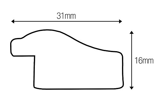 Inov8 10 x 8-inch British Made Traditional Picture/Photo Frame, Ripple Silver