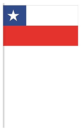 Preisvergleich Produktbild partydiscount24 10 x Papierfähnchen Chile
