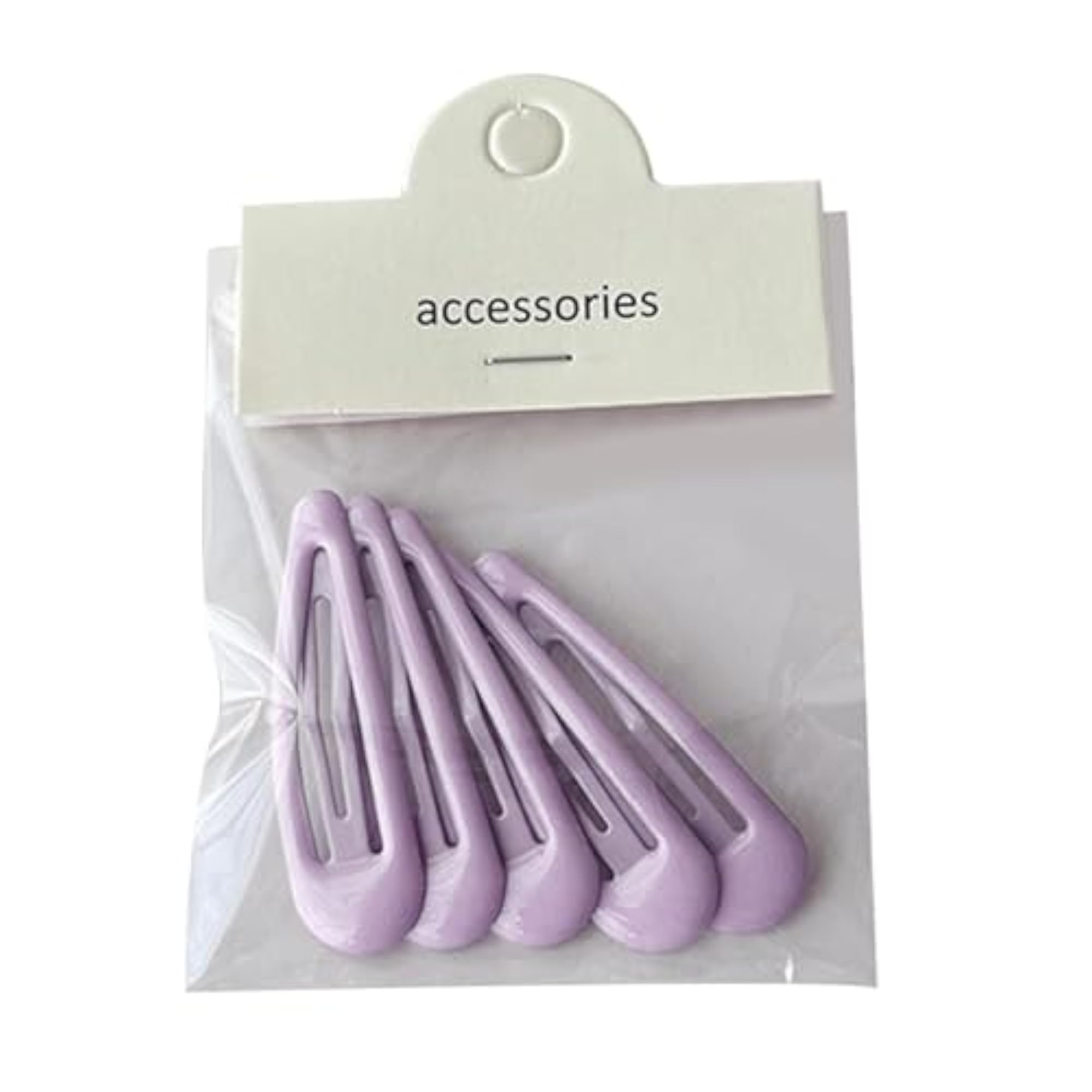 5Pcs Snap Hair Clips, Violet Hair Accessories for Girls