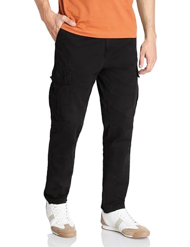 Image of Symbol Premium Men's Regular Fit Washed Cargo Pants (Pure Cotton | Relaxed Fit)