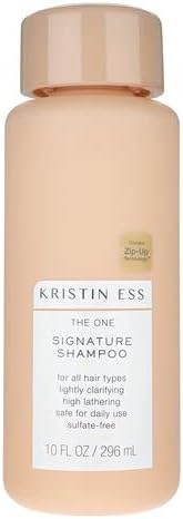 Kristin Ess Hair One Signature Salon Sulfate Free Shampoo for Women - Avocado Oil - Lightly Clarifying + Anti Frizz - Hydrating Shampoo - Safe for Color Treated Hair - Vegan + Paraben Free 10oz