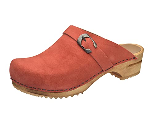 Sabots Sanita Femme Hedi Open en cuir véritable pour le quotidien