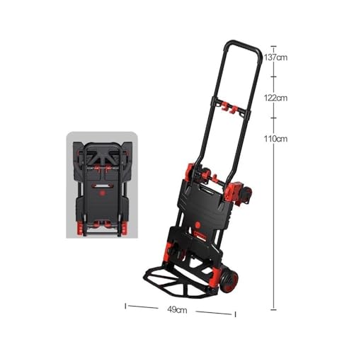 Carrito doméstico plegable de mano y plataforma miniatura 3