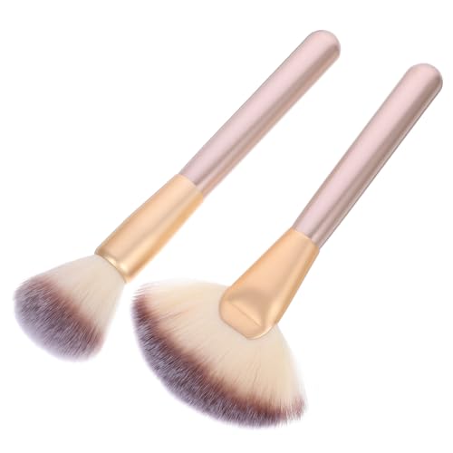 Beaupretty Brochas de Maquillaje para Iluminar y Rubor Herramientas de Maquillaje Multiusos para Salón Facial Aplicador de Brocha para Polvo y Cosméticos