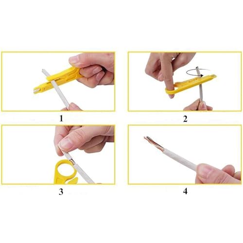 Image of RJ-45 Crimping Tool | 3-in-1 Network Cable Crimper, Cutter & Stripper | Ethernet LAN Connector Crimping Tool for RJ45, RJ11, RJ12 | Heavy Duty & Durable (Pack of 1)