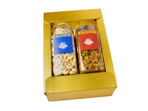 Image of Nature's Blend- Essential Dry Fruits|Classic New|Pack of 2|500g Jar|Cashew, Raisins|Soft Top