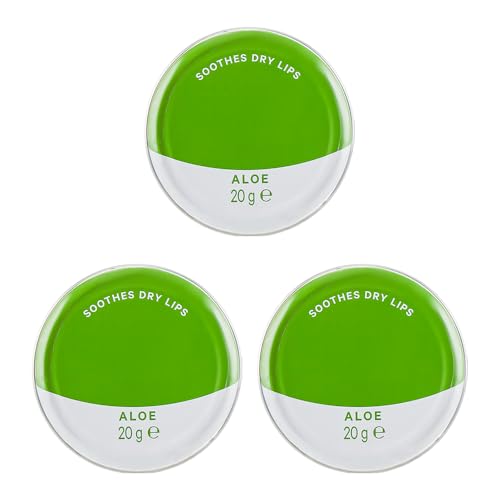 3 Pack Aloe Vera Lip Balm - Petroleum Jelly 20g Tin In Original, Coco Butter, Alo Vera & Rosy Flavors Ideal for Soothing, Moisturizing, and Protecting Dry or Cracked Lips Sold By Zinnia