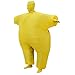 IHGYT Inflatable Masquerade Costume Full body suit Air Blow up Costumes Fancy Dress Ball Party Christmas Carry Funny Cosplay Halloween Carnival Jumpsuit Suit Outfit (yellow)