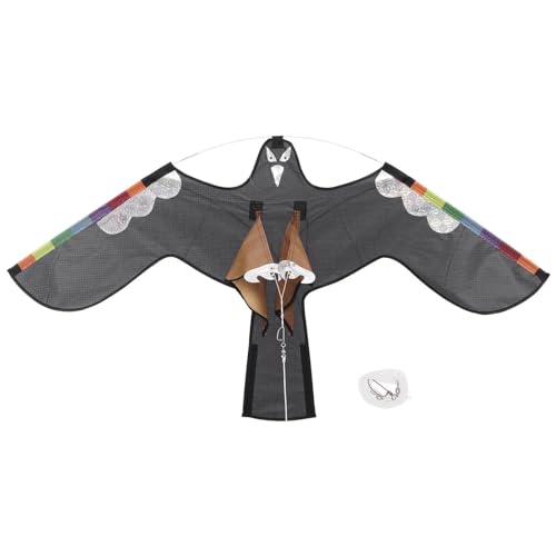 Onlynery Hawk Kite Uccello spaventatore,Piuma Riflettente Uccello spaventatore Colture di aquiloni Volanti | Scaccia Uccelli Falco Scaccia Uccelli Aquilone Scaccia Uccelli Scaccia Uccelli Estensibile
