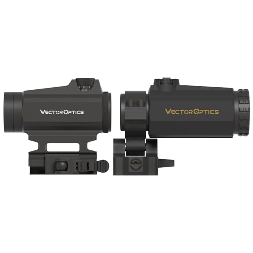 Vector Optics 1x22 Red Dot Scope with 3X Magnifier Combo, Compact Reflex Sight, Quick Detach, 3 MOA Dot Size w/Picatinny Mount