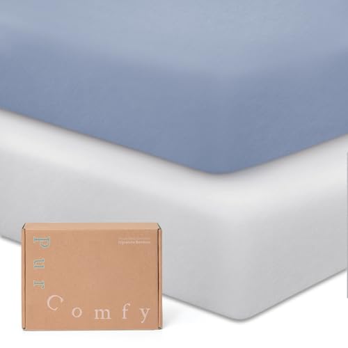 Image of Supersoft Crib Sheets for Boys Girls, Premium Viscose Buttery Soft Crib Mattress Fitted Sheet, Stretchy Knit Baby Sheet, Silky Comfort Baby Bed Sheets 28x52x9 Extra Deep Pocket