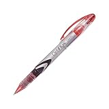 Staples OptiFlow Rollerball Pens, Fine Point, Red, Dozen