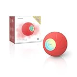 Cheerble 犬用自動ボール【第二世代・強化型】3モード切替 硬さUP天然ゴム製 充電式 ストレス解消・運動不足対策 お留守番に 動く・回転・光る犬おもちゃ 小型犬に適用（Wicked Ball SE レッド）