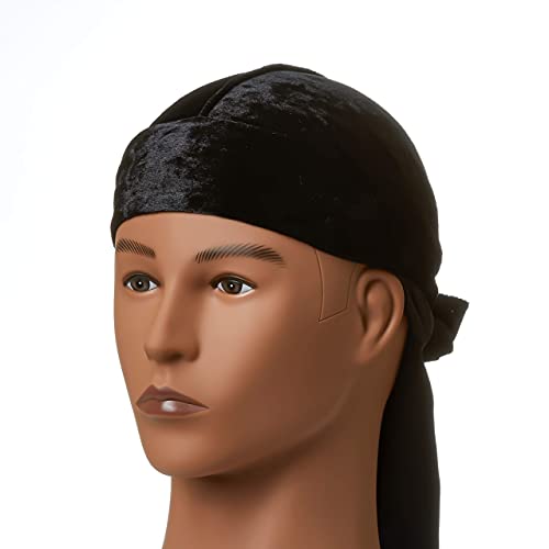 KISS RED Premium Bow Wow X Power Wave Crushed Velvet Durag HDUPPQ01 (Black)