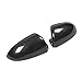 Carbon Fiber Mirror Cover, Exterior Rear View Mirror Housing Cover Replacement for Smart Fortwo W451 2009-2015, Door Side Mirror Cap, Glossy Black, Car Styling Modification