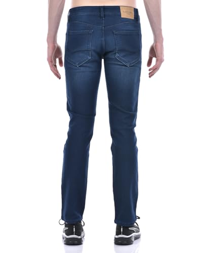 Image of Numero Uno Men's Dark Blue Skinny-Fit Sustainable Jeans