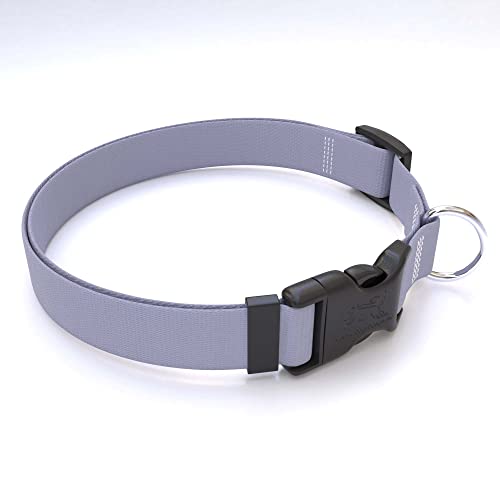 Image of Yellow Dog Design Standard Easy-Snap Collar, Solid Gray, Medium 14 inch - 20 inch
