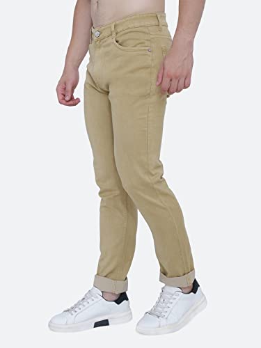 Image of Strechable Denim Regular Fit Mid Waist Light Weight Soft Feel Stretchable Denim Jeans Pant for Men