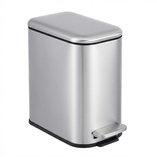 Papelera delgada GarveeTech 12 litros acero inox.