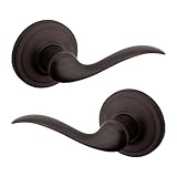 Weiser Toluca Venetian Bronze Door Handle, Reversible Passage Lever, Interior Door Handles for Hall and Closet Door, Non-locking Hall/Closet Door Handles, Traditional Home Décor