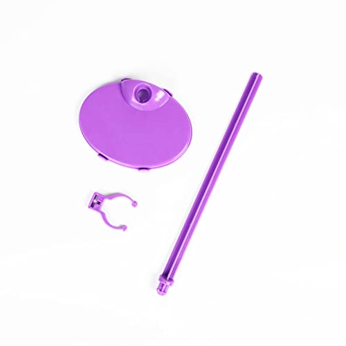 SOTOGO 25 Pieces Doll Stands Display Holders Doll Mini Display Stand Doll Support Frame Toy Doll Accessories Prop up 11 to 13 Inch Dolls and Action Figures, Purple