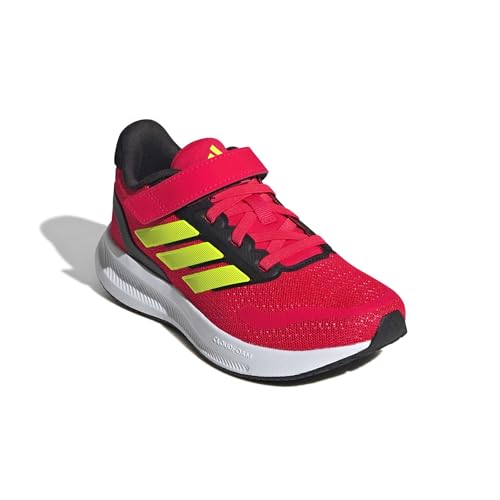 Image of adidas Kids' Marvel Run Falcon 5 Elastic Lace & Strap Shoe