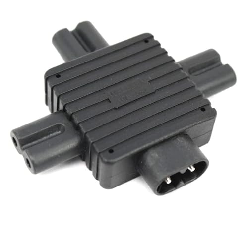 YHAJROLE 1 piece 8-Shaped C8 2-pin Male to 3-pin Female C7 Splitter Power Adapter Connector