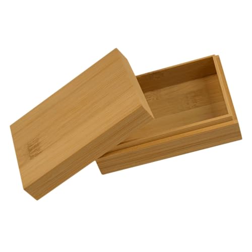 Toyvian Caja de Almacenamiento de Madera para Cartas de Póker Caja Multiusos para Barajas y Pequeños Objetos Diseño Resistente y Compacto Medida sin Tapa Estuche Decorativo y Funcional