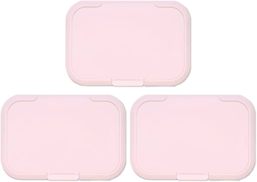 ビタット 3枚セット ウェットシートのふた おしりふきの蓋 抗菌ビタット bitatto (ピンク3枚(R))