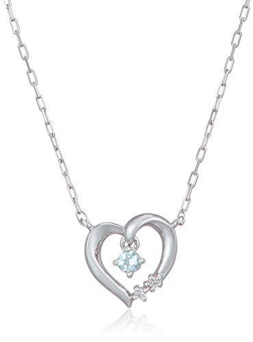 4℃(ヨンドシー) 3月誕生石 アクアマリン K10 ホワイトゴールド ネックレス 111816123214のサムネイル