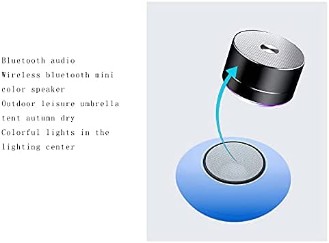 Luces para sombrillas Luz de poste de paraguas Luces de sombrilla de patio LED con control remoto con altavoz Bluetooth 7 colores que cambian Carpas impermeables alimentadas por USB Luces de sombrilla