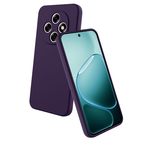 Image of Back Cover for Oppo F31 Pro 5G | Full Camera Protection | Premium Liquid Silicon Case | Flexible Bumper Case for Oppo F31 Pro 5G (Dark Purple)