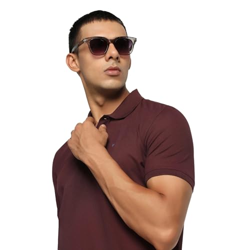 Image of blackberrys Men's Slim Fit Solid Polo T-Shirts