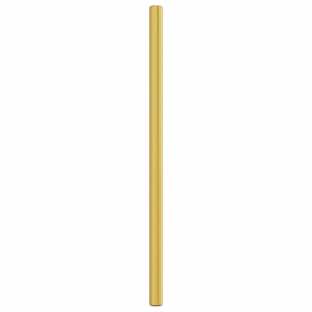 Juego de 20 tiradores dorados para muebles, forma de T, acero inoxidable, 192 mm, distancia entre agujeros, para cajones, puertas, armarios, cómodas, cocina, baño, con tornillos recortables