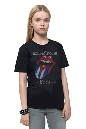 T-shirt Rolling Stones enfant Havana noir pour l'école et le parc