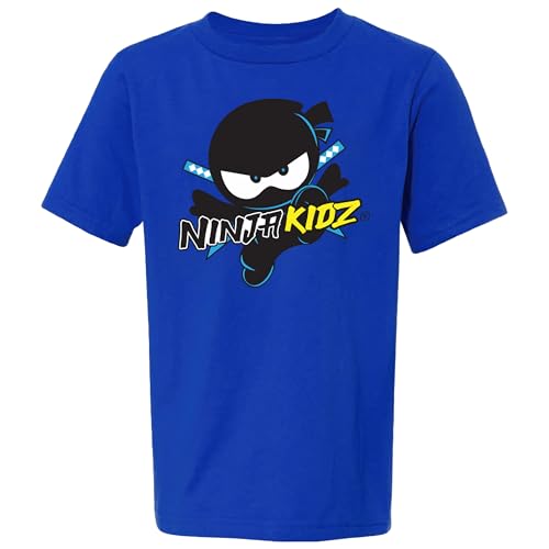 Ninja Kidz Official Original Logo Tee Boys Shirt Dress Your Ninja Kids in Cool Kids Clothes, Ninja Shirt Merch & Tee for Boys