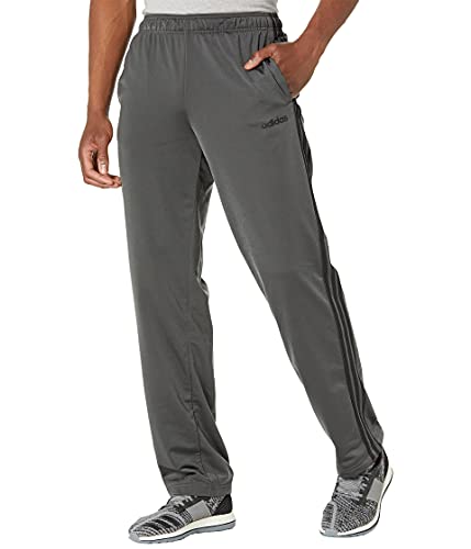 Adidas Men's Essentials 3-Stripes Regular Pant Tricot Open Dark Gray Heather/Solid Gray/Dark Gray Heather/Solid Gray/Black Medium #TOP26