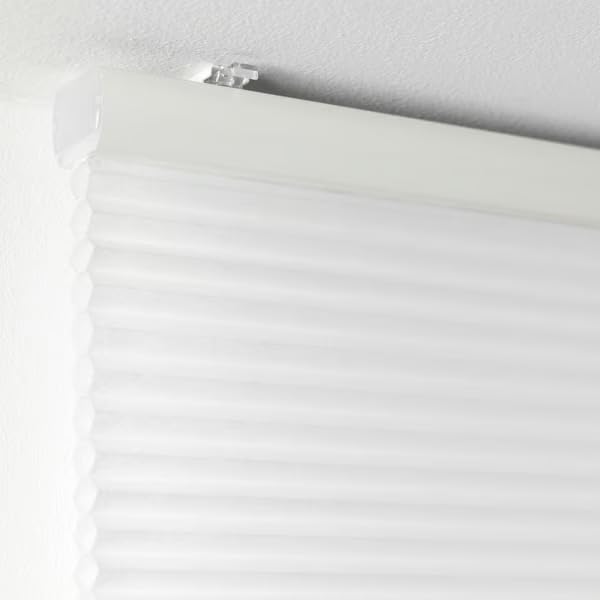 Cordless Cellular Honeycomb Shade, White, 36 x 64 inches, Light Filtering, Insulating Window Blind