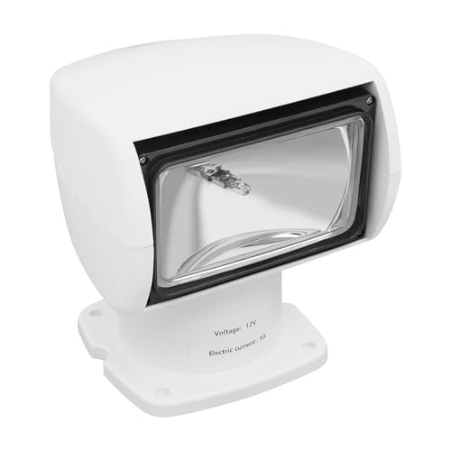 GramStudio - GramStudio Projecteur de bateau 12 V 100 W 4300 K Projecteur de recherche LED avec télécommande IP65 pour yachts, bateaux, bateaux de croisière, bateaux de pêche
