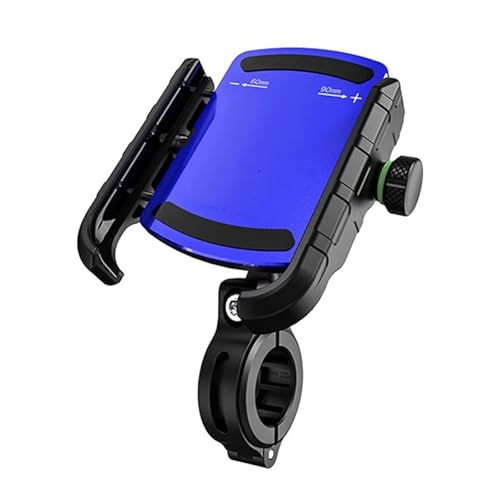 Support de téléphone moto anti-vibration en aluminium pour sécuriser les mobiles de 3 à 7 pouces.