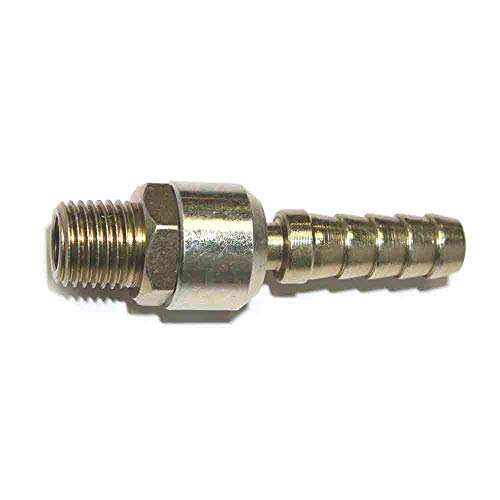 Interstate Pneumatics FMBS46 Steel Hose Barb Ball Swivel Fitting, Connector, 3/8 Inch Swivel Barb X 1/4 Inch NPT Male End-Pack of 2