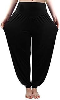 fitglam Women's Soft Modal Yoga Harem Pilates Pants Long Baggy Sports Workout Dancing