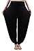 fitglam Women's Soft Modal Yoga Harem Pilates Pants Long Baggy Sports Workout Dancing Trousers Black X-Large