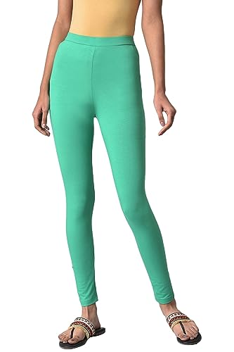 Image of W for Woman Women's Regular Fit High Rise Coral Cotton Jersey Tights
