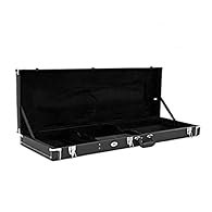 FITS MOST SHAPES - This Guitar Hard Case fits most styles of electric bass guitars. Overall length: 117cm Body length: 54cm Overall depth: 9cm TOUGH EXTERIOR FOR SUPREME PROTECTION - A durable and reliable bass guitar case for safe transportation and...