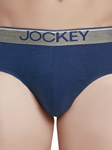 Image of Jockey 8037 Men's Super Combed Cotton Solid Brief with Ultrasoft Waistband