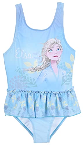 Disney Girls Frozen One Piece Swim Suits Blue