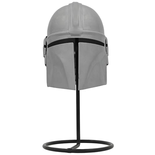 Armory Replicas Steel Mandalorian Mini Helmet with Stand, 22-Gauge Mild Steel, Iconic T-Shaped Visor, Compact movie Collectible & Display Piece